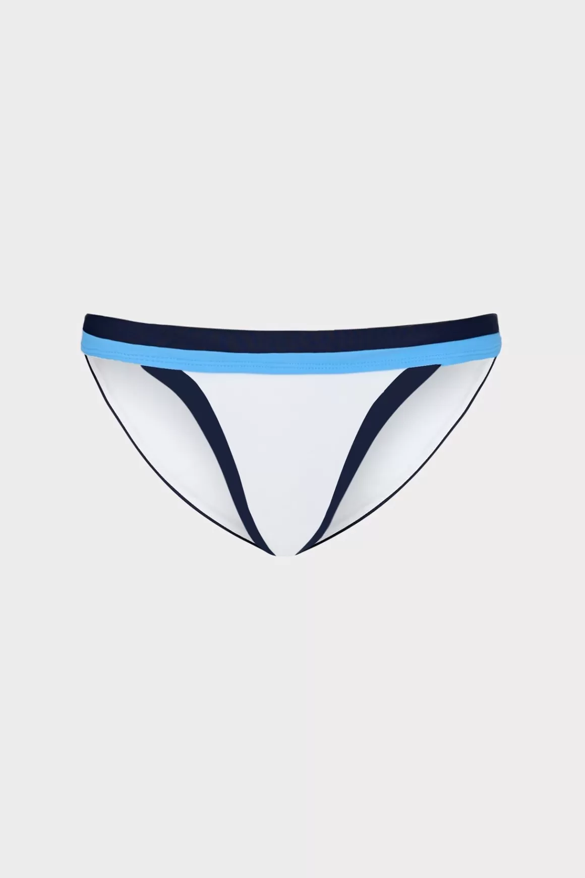MILLY Bikinis-Amalfi Color Block Bikini Bottom Navy Multi