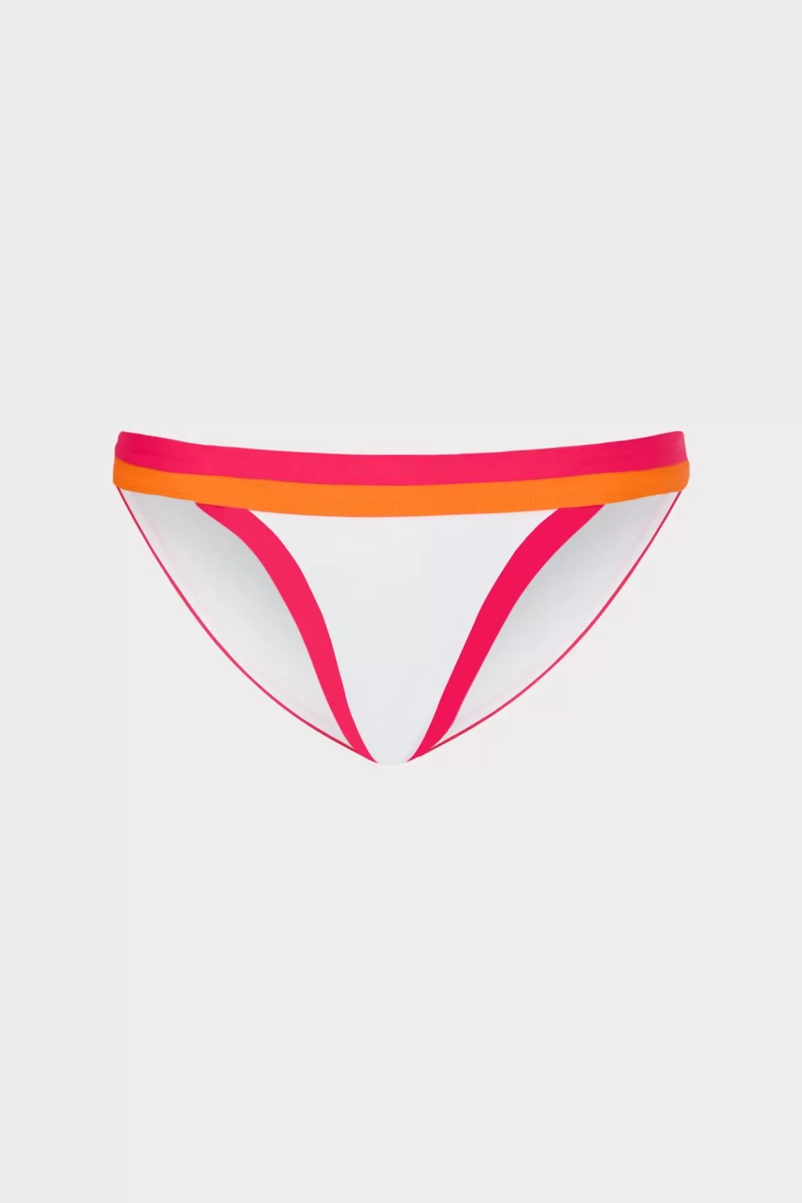 MILLY Bikinis-Amalfi Color Block Bikini Bottom Pink Multi