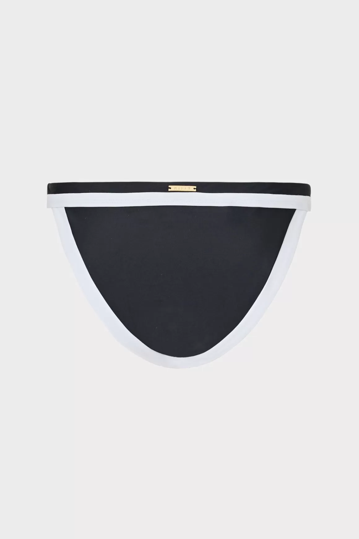 MILLY Jumpsuits & Rompers-Amalfi Color Block Bikini Bottom Black Multi