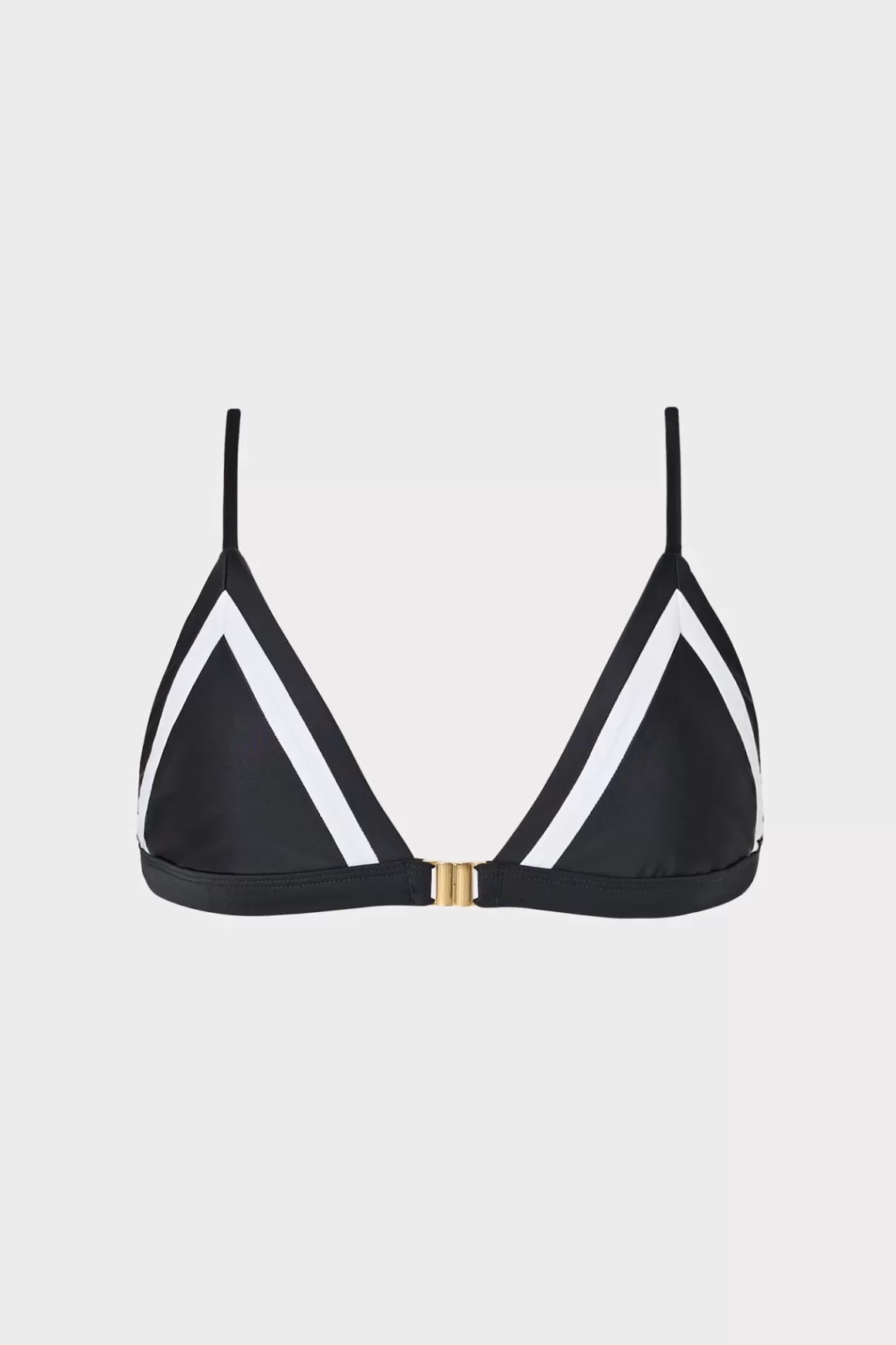 MILLY Bikinis-Amalfi Color Block Bikini Top Black Multi