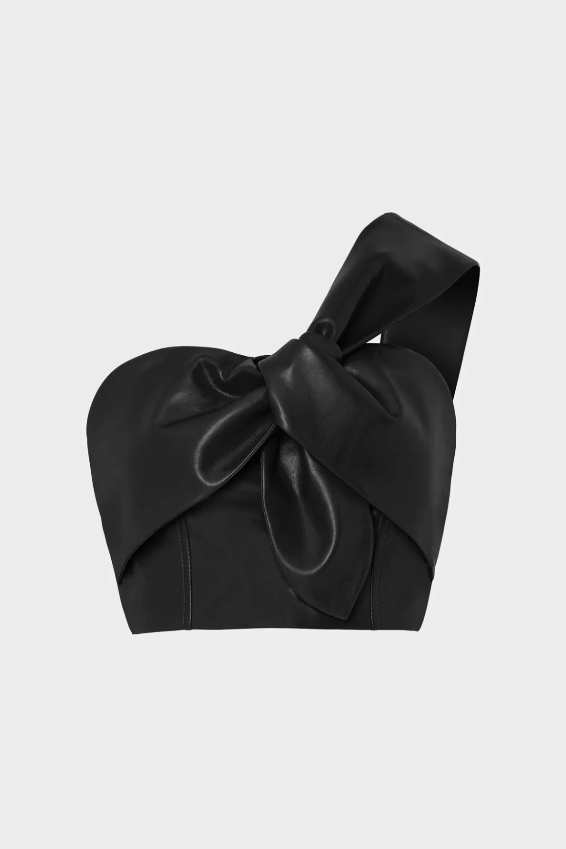 MILLY Jumpsuits & Rompers-Vegan Leather Top Black